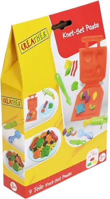 Image de Creathek Knet - Ensemble de pâte à modeler, 9 pièces