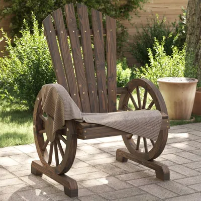 Produktbild von 2 Adirondack-Gartenstühle aus massivem Tannenholz für Terrasse und Garten