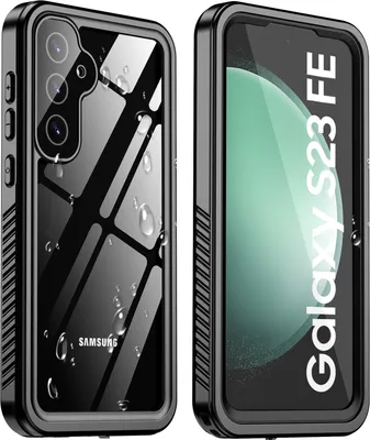 Produktbild von Für Samsung Galaxy S23 FE Wasserdicht Hülle 360 Grad Schutz Outdoor Rundumschutz IP68 zertifizierter Ganzkörperschutz, Unterwasserschutzhülle Schwarz