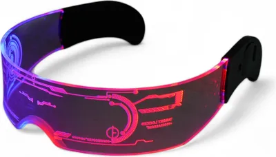Zdjęcie produktu dla Okulary z wizjerem LED z wymiennymi kolorami i fajnymi motywami Target Located