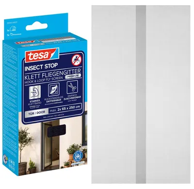 Produktbild von tesa Fliegenschutz-Lamellenvorhang Comfort 120 x 250 cm anthrazit kürzbar