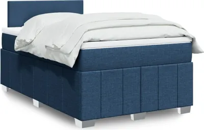Produktbild von Möbel Boxspringbett mit Matratze Blau 120x200 cm Stoff - Klassische Betten 3289334