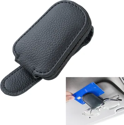 Productafbeelding van Zonnevizierclip voor auto, multifunctionele houder voor kaarten (zwart)