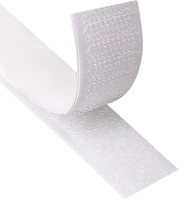 Produktbild von Samolepící páska na suchý zip 50 m Extra silné oboustranné lepidlo se suchým zipem 20 mm široká samolepicí podložka Páska na suchý zip a páska s háčky (bílá)