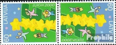 Produktbild von Briefmarken Lettland 2000 Mi 519K (kompl.Ausg.) Kehrdruckpaar postfrisch Europa