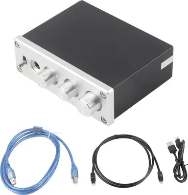 Produktbild von AC Pro Hi-Fi DAC Decoder mit Kopfh?rerverst?rker und Schallsteuerung, USB, Koax und Fasereingang (SILVER)
