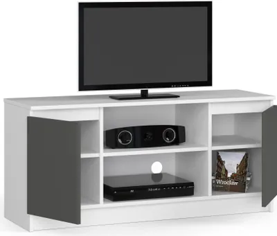 Produktbild von BDW, Kommode, RTV Schrank, TV Möbel, 120x55x40 cm, , Weiß - Grau
