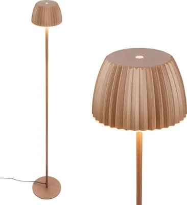 Immagine prodotto di Briloner LOCA Lampada da terra LED, touch, dimmerabile, luce bianca calda, bordo luminoso, caffè, Ø19 x 124 cm
