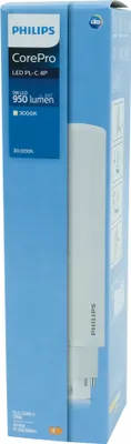 A product box for a Philips LED light bulb.