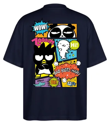 Produktbild von Spreadshirt Bad Badtz-Maru Mit Freunden Im Comic Stil Oversize Uni T-Shirt, M, Navy