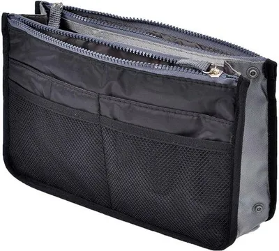 Immagine prodotto di Organizer da viaggio con 13 scomparti, espandibile, borsa da viaggio con fibbia, borsa da cabina, 28 x 16,5 x 8,5 cm