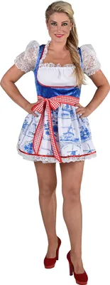 Produktbild von M210135-L delfsblau Damen Holländerin Hollandkostüm Hollandkleid Gr.L