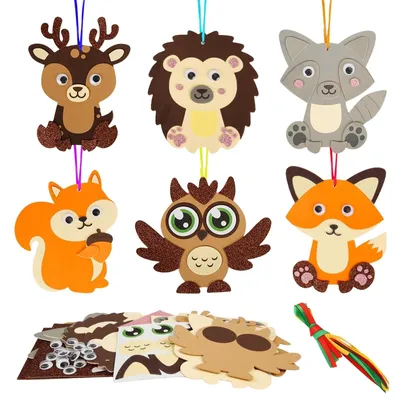 Immagine prodotto di Solidchoice - Set per bambini per creare lavoretti a tema autunnale con animali (12 pezzi)