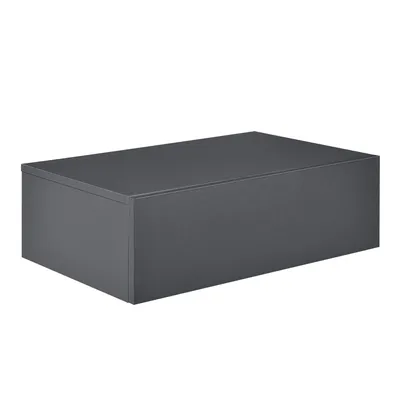 Produktbild von In And OutdoorMatch Wandregal Christelle - Mit Schublade - Schwebend - 46x30x15 cm - Dunkelgrau - Stilvolles Regal