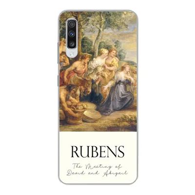 Produktbild von MuchoWow® Handyhülle Schutzhülle Hülle für Samsung Galaxy A70 Rubens - Kunst - Die Begegnung von David und Abigail Silikon Softcase Handy Hülle - Schutzhaube