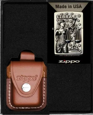 Produktbild von ZIPPO Feuerzeug Set Sternzeichen Waage Waage Geschenk Nr. 4