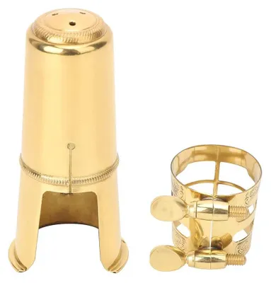 Produktbild von Tenorsaxophon-Mundstück mit Ligatur und Mundstückkappe, Zubehör für Musikinstrumente