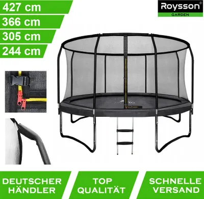 Obrázok produktu pre Malatec 9816 Trampolína HQ 244 cm (8FT) + vnútorná ochranná sieť + rebrík