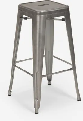 Produktbild von barhocker hocker aus metall im industriedesign 78cm steel stale - Silver