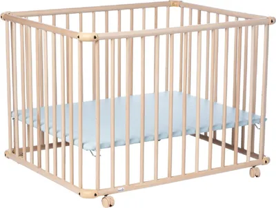 Produktbild von Laufgitter Belami Plus. 76x97 und 97x97 cm. mobil auf Rollen (Mint, Natur, 76 cm x 97 cm)