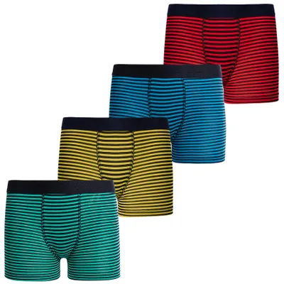 Immagine prodotto di Slip da boxe - Biancheria intima per ragazzi, taglia 4 - Slip da boxe per bambini, confezione da 4 pezzi - Biancheria intima per bambini
