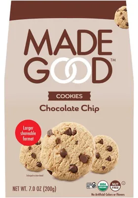 Produktbild von Madegood Schokoladenstückchen Cookies 200g – Glutenfrei, , vegan Snack