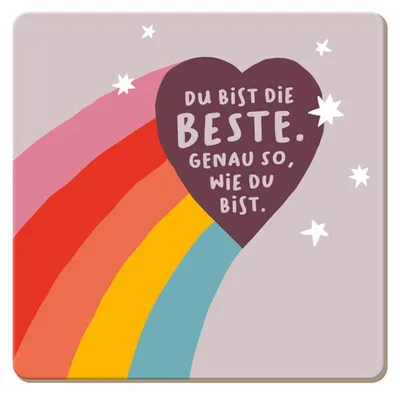 Produktbild von Korkuntersetzer Du bist die Beste.