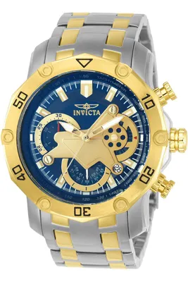 Obrázek produktu pro Invicta Pro Diver - SCUBA 22762 Pánské Hodinky - Quartz Hnutí - Nerezová Ocel s Modrým Ciferníkem - 50 mm