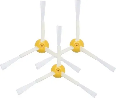 Produktbild von Robotstofzuigerborstelset - 3-teilig - Geblätschter Staubsaugerborstel Set - für Roomba 800/900 Serie - 3 Stück - Gelb