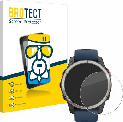 Produktbild von BROTECT Schutzglas für Garmin quatix 7 Pro Schutzfolie Panzer Folie Glas Display Schutz klar