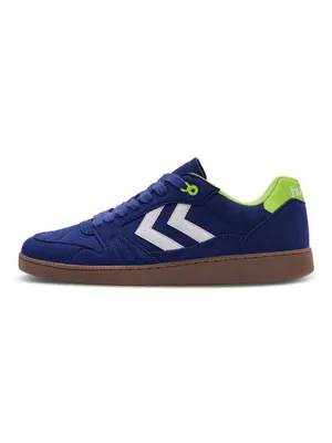 Produktbild von Hummel Liga GK Rpet Suede Indoor Schuhe Sneaker blau/weiß/grün 216798-7015, Schuhgröße:42 EU