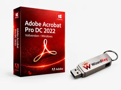 Produktbild von Adobe Acrobat Pro DC 2022 / Dauerlizenz / Windows/ Kein Abo + USB-Stick