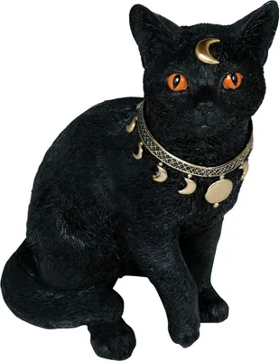 Produktbild von Ägyptische Mystik Katze Halloween Deko Figur Schwarz Geheimnisvolle Tiere, Farbe: Schwarz
