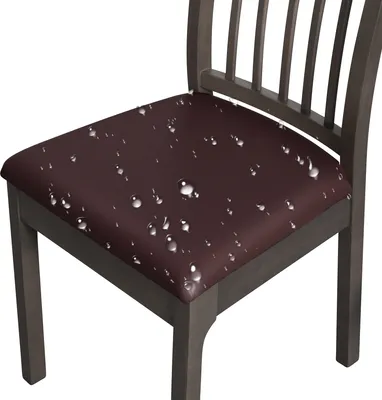 Produktbild von BESTCOVERS 100% Wasserdicht und öldicht Kunstleder Leder Polyurethan Sitzbezug Stuhlbezug Stuhlhusse Stretch Universell