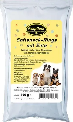 Produktbild von FangGold Softsnack-Rings mit Ente 500 g