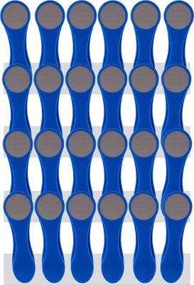 Produktbild von trendfinding 24 Wäscheklammern mit Edelstahlfedern und Softgrip Blau-Grau