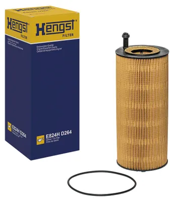 Immagine prodotto di Cartuccia del filtro dell'olio da 300 mm HENGST FILTER per, tra gli altri, MERCEDES-BENZ AROCS