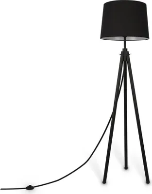 Immagine prodotto di Lampada da terra nera con paralume Calvin Maytoni Z177FL-01B