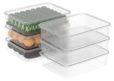 Produktbild von Cetomo 5L*6 Gefrierbehälter, Frischhaltedose, Vorratsdosen mit Deckel, Behälter