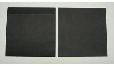 Produktbild von Briefumschläge 220x220mm 120g/qm haftklebend VE=100 Stück schwarz