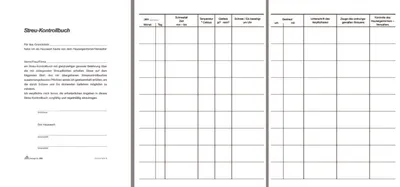 Image de RNK Verlag 565 Carnet de contrôle de la litière, 24 pages, DIN A5