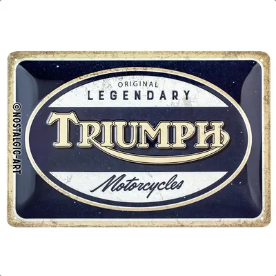 Obrázek produktu pro Nostalgic-Art - Plechový talíř 20 x 30 cm - Triumph - Legendární motocykly