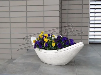 Produktbild von Blumenkübel Pflanz Kübel Dekoration Figur Blumentöpfe Garten Vasen Gefäss 204067