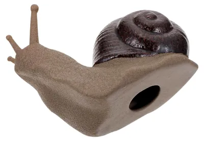 Produktbild von Mittelgroße Schneckenstatue aus Keramik für die Gartendekoration