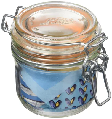 Einmachgläser mit Clipverschluss, 200 g, 6 Stück, rund, Glas