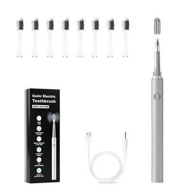 Zdjęcie produktu dla Soniczna elektryczna szczoteczka do zębów z 8 nasadkami | Do użytku domowego