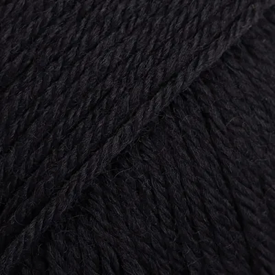 Produktbild von DROPS Fiesta Sockenwolle Schwarz, Weich, Waschmaschinenfest, ®