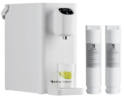 Warmwasserdispenser 2,4 l, 5 Temp.-Stufen, 3 s Aufheizung, 4-stufiger Filter