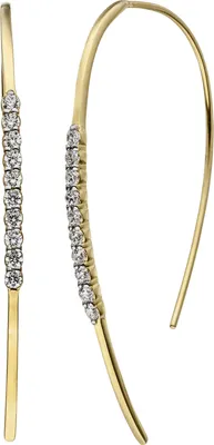 Produktbild von JOBO Ohrhänger Ohrhaken 925 Sterling Silber gold vergoldet 20 Zirkonia Ohrringe