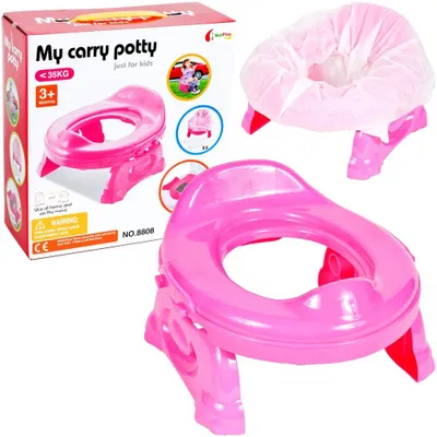 Produktbild von Malplay Reiseschutzhülle Töpfchen für Kinder Rosa mit 4 Taschen Rosa